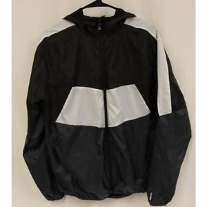 Puma windbreaker women black and white Long Sleeves Hoodie Small
